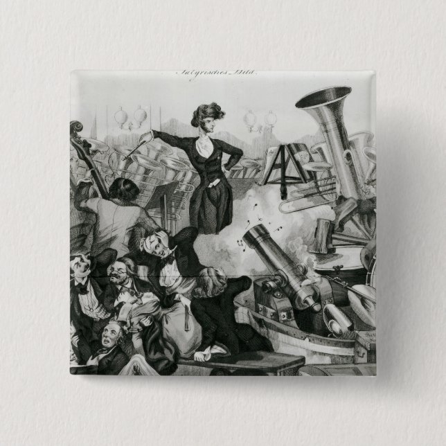 A Concert of Hector Berlioz 15 Cm Square Badge (Front)