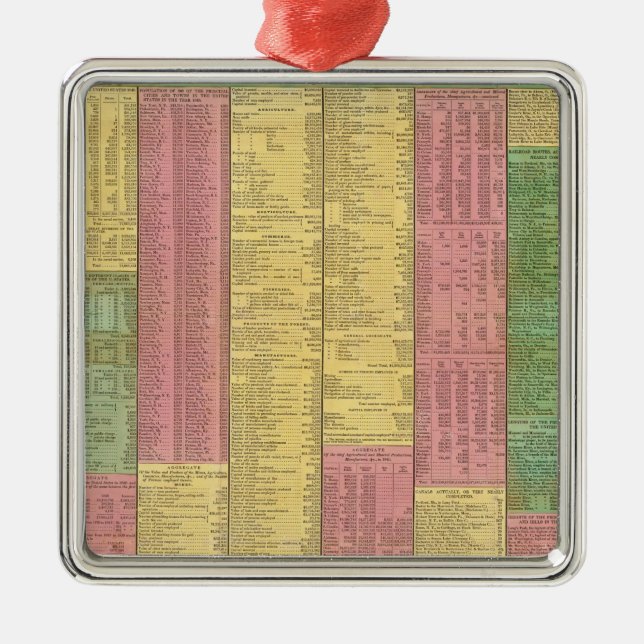 A Concise View of the Number, Resources Metal Tree Decoration (Front)