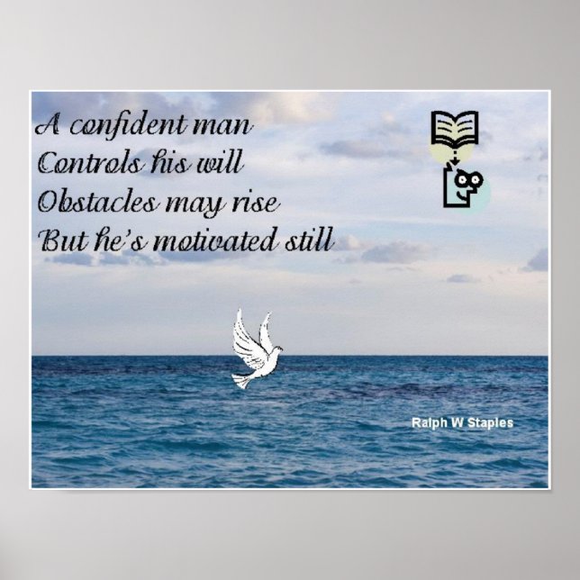 A confident man poster (Front)