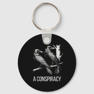 A Conspiracy Of Ravens Gothic Raven Dark Academia Key Ring