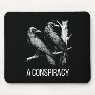 A Conspiracy Of Ravens Gothic Raven Dark Academia Mouse Mat