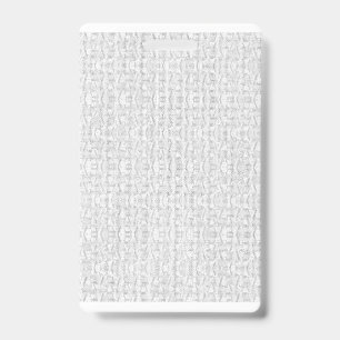 A contemporary wallpaper design showcasing an arra ID badge