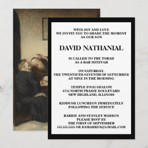 "A Controversy Whatsoever on Talmud" Bar Mitzvah Invitation
