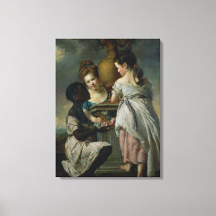 A Conversation between Girls, or Two Girls Canvas Print
