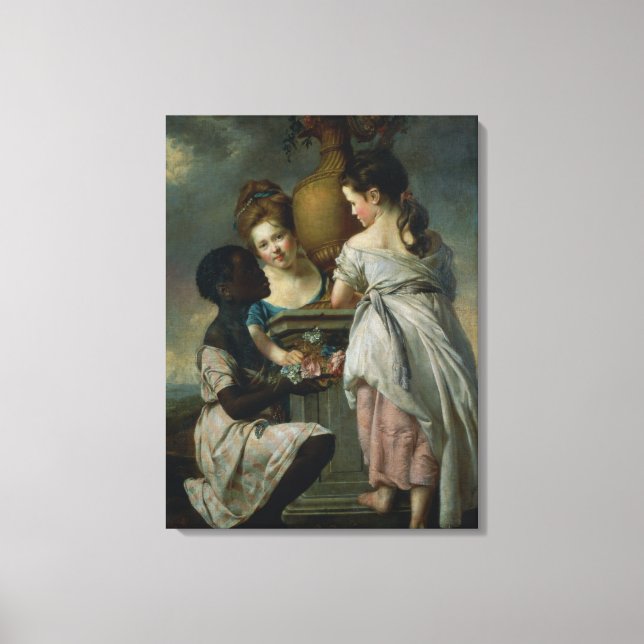 A Conversation between Girls, or Two Girls Canvas Print (Front)