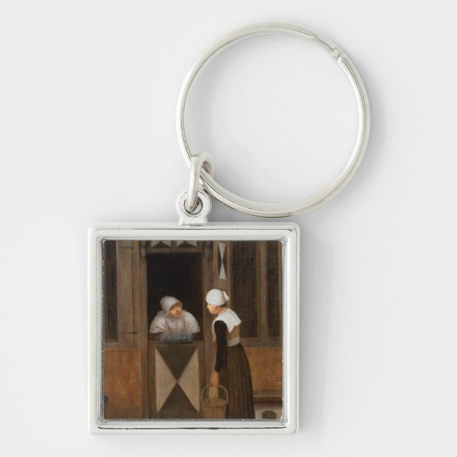 A Conversation in the Street Key Ring (Front)