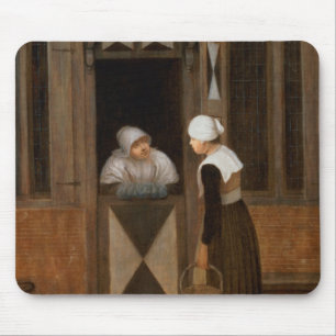 A Conversation in the Street Mouse Mat