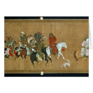A convoy of Mongols, Chinese, 14th century