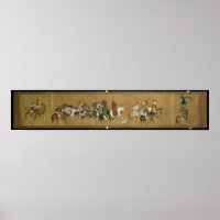 A convoy of Mongols, Chinese, 14th century