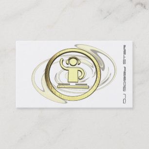 A cool 3D DJ Logo business card