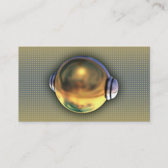 A cool 3D DJ logo business card (Front)