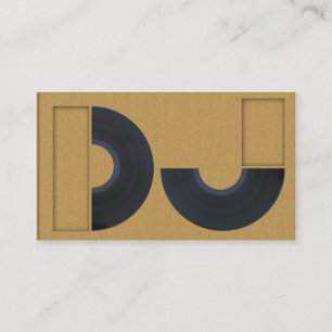 A cool carboard DJ business card