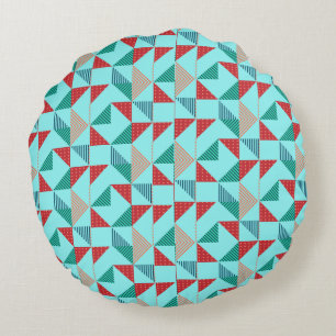 A Cool Retro Pattern Design Round Cushion