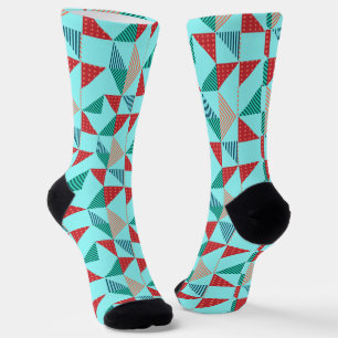 A Cool Retro Pattern Design Socks