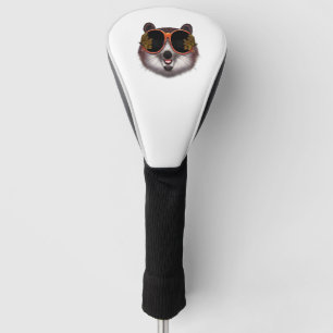 A Cool Tanuki With Ornate Sunglasses Golf Head Cover