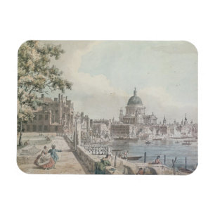 A copy of part of a drawing by Canaletto, of St. P Magnet