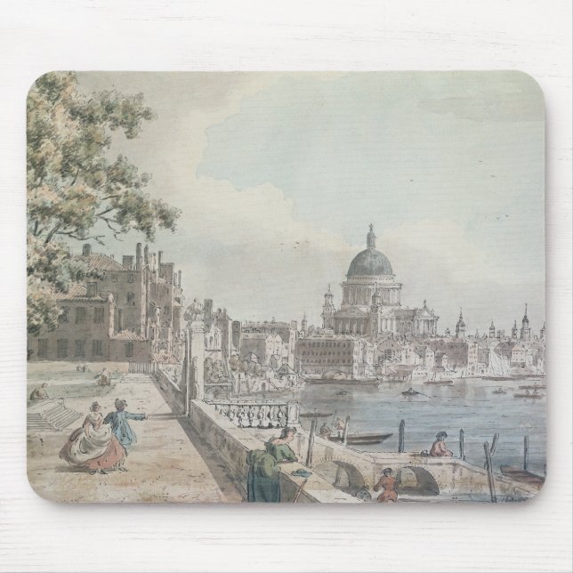 A copy of part of a drawing by Canaletto, of St. P Mouse Mat (Front)