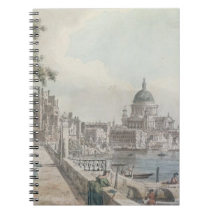 A copy of part of a drawing by Canaletto, of St. P Notebook