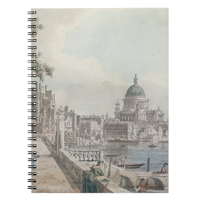 A copy of part of a drawing by Canaletto, of St. P Notebook (Front)