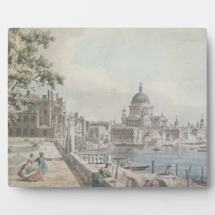 A copy of part of a drawing by Canaletto, of St. P Plaque