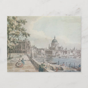 A copy of part of a drawing by Canaletto, of St. P Postcard