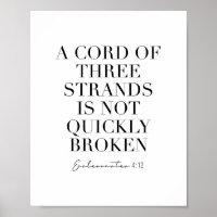 A Cord of Three Strands Is Not Quickly Broken