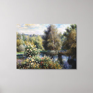 A Corner of the Garden at Montgeron (3) Canvas Print