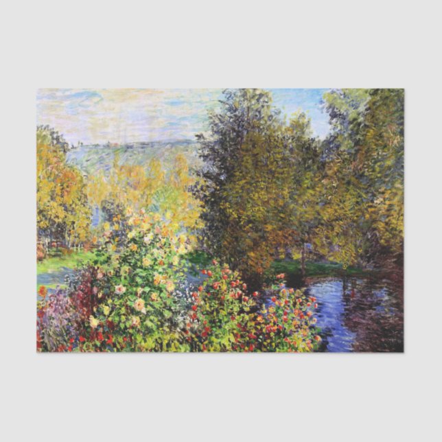 A Corner of the Garden at Montgeron Tissue Paper (Front)