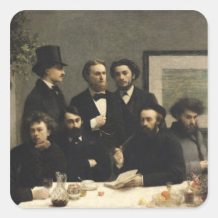 A Corner of the Table, 1872 Square Sticker