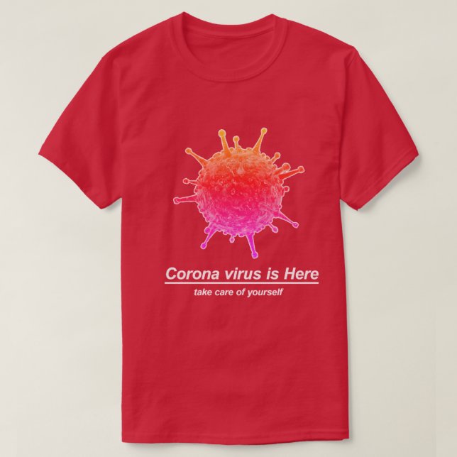 a Corona virus(COVID-19) design. T-Shirt (Design Front)