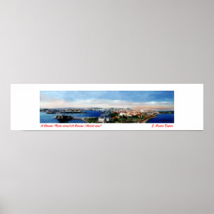 A Coruña (Vista aérea)/A Coruña (Aerial view) Poster
