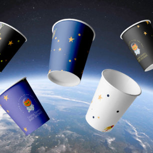 A Cosmic Cutie is on the Way! Cay Baby Shower Paper Cups