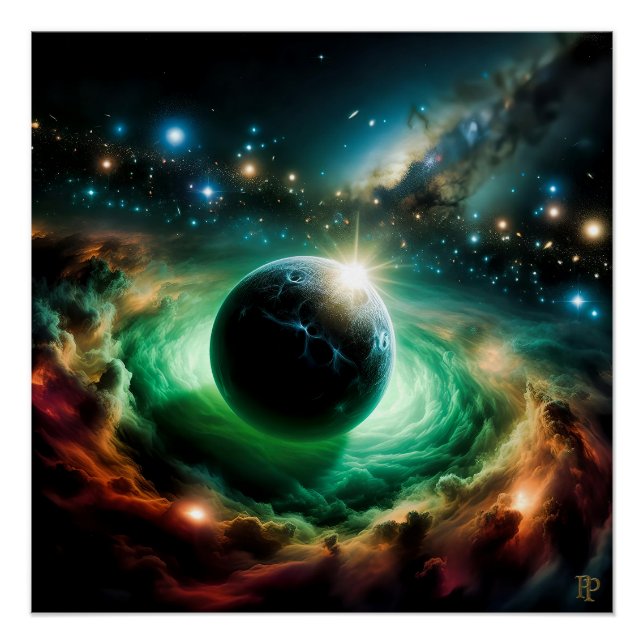 A Cosmic Marble Poster (Front)