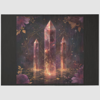 A Cosmic Planet and Crystals Series Design 3 Tissue Paper