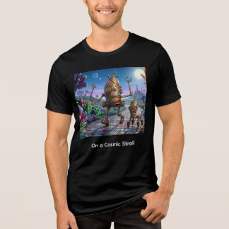 A cosmic Stroll for robot and Science Fiction love Tri-Blend Shirt