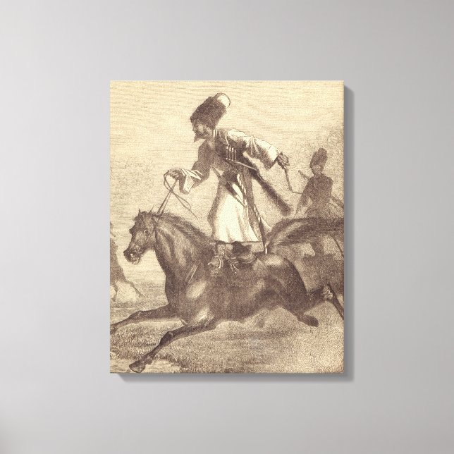 A Cossack Horseman Canvas Print (Front)