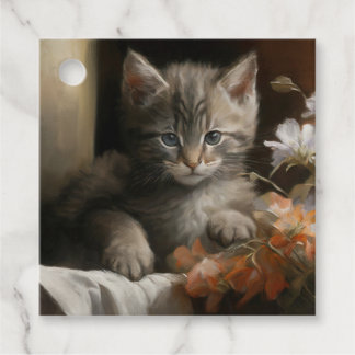 A Cosy Corner Tabby Kitten Gift Tags