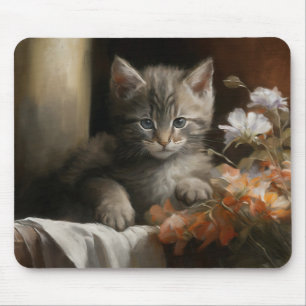 A Cosy Corner Tabby Kitten Mouse Mat
