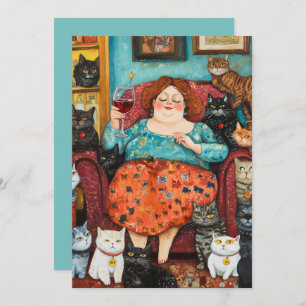 A Cosy Evening with Childless Cat Lady Invitation