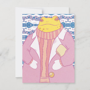 A Cosy Frog Postcard