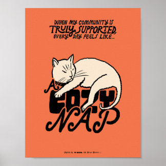 A Cosy Nap Poster