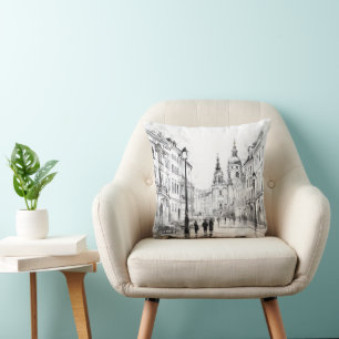 A Cosy Tribute to the City of a Hundred Spires Cushion