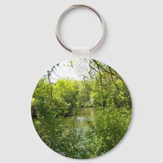 A cottage tucked away key ring (Front)