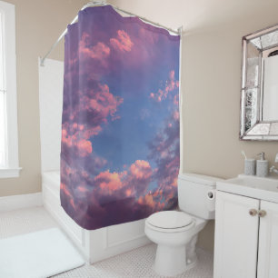 A Cotton Candy Sky Shower Curtain