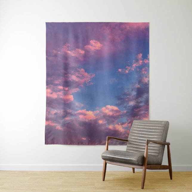 A Cotton Candy Sky Tapestry (In Situ)