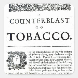 A Counterblast to Tobacco Square Sticker