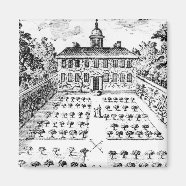 A country house garden, from 'The Gentlemen's Recr Magnet (Front)