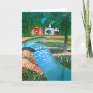 A Country Stream Holiday Card