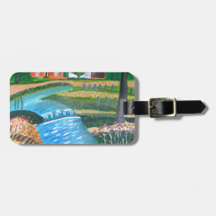 A Country Stream Luggage Tag