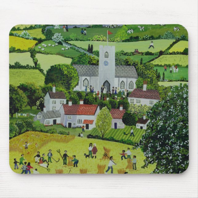 A Country Wedding Mouse Mat (Front)